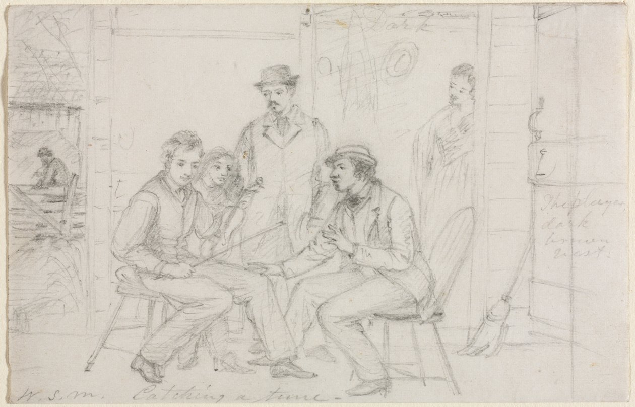 Egy dallam elkapása, valószínűleg 1867. alkotó: William Sidney Mount