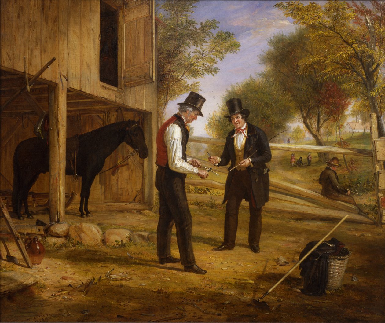 Coming to the Point, a Bargaining for a Horse, 1854 folytatása alkotó: William Sidney Mount