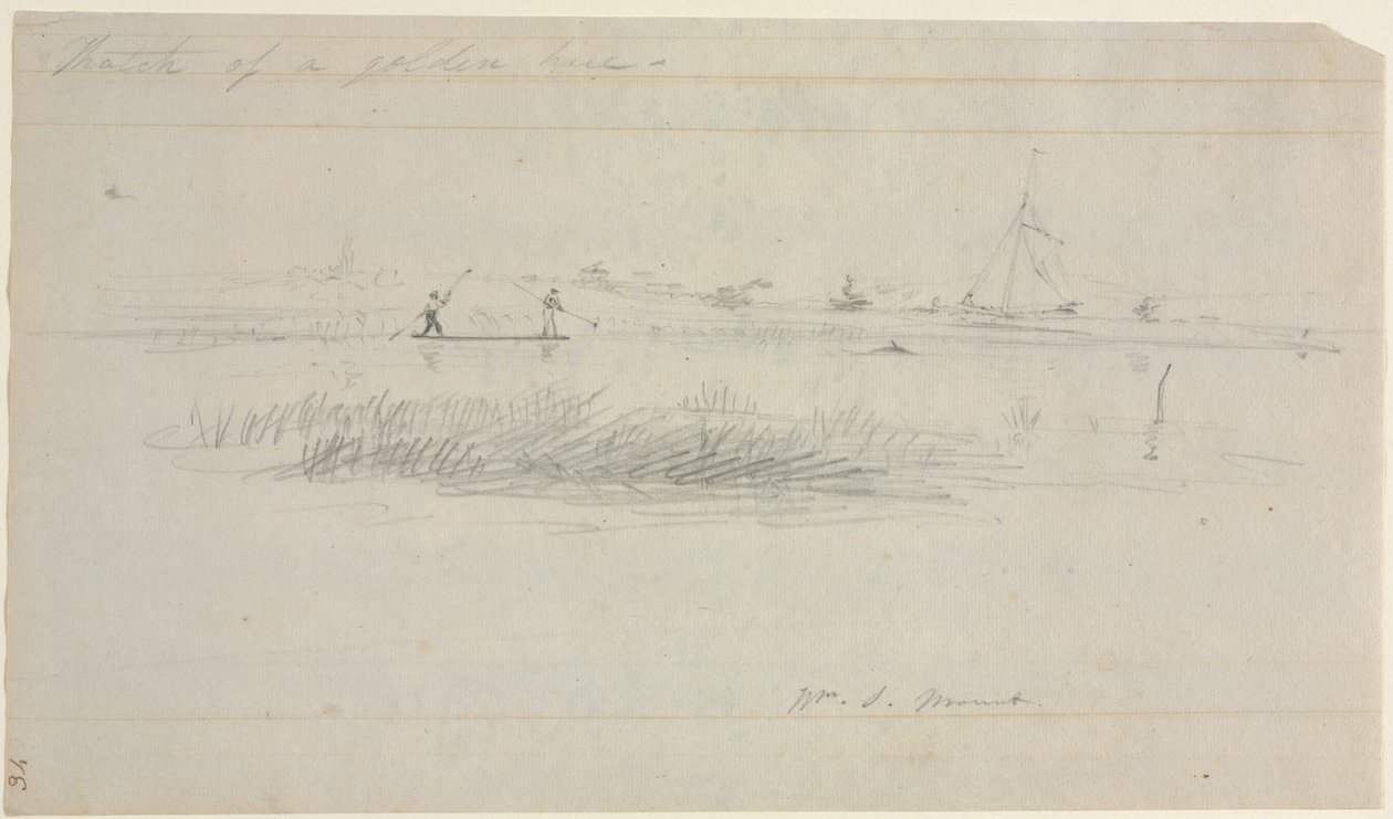 Angolna lándzsa a New York állambeli Long Island állambeli Setauketben alkotó: William Sidney Mount