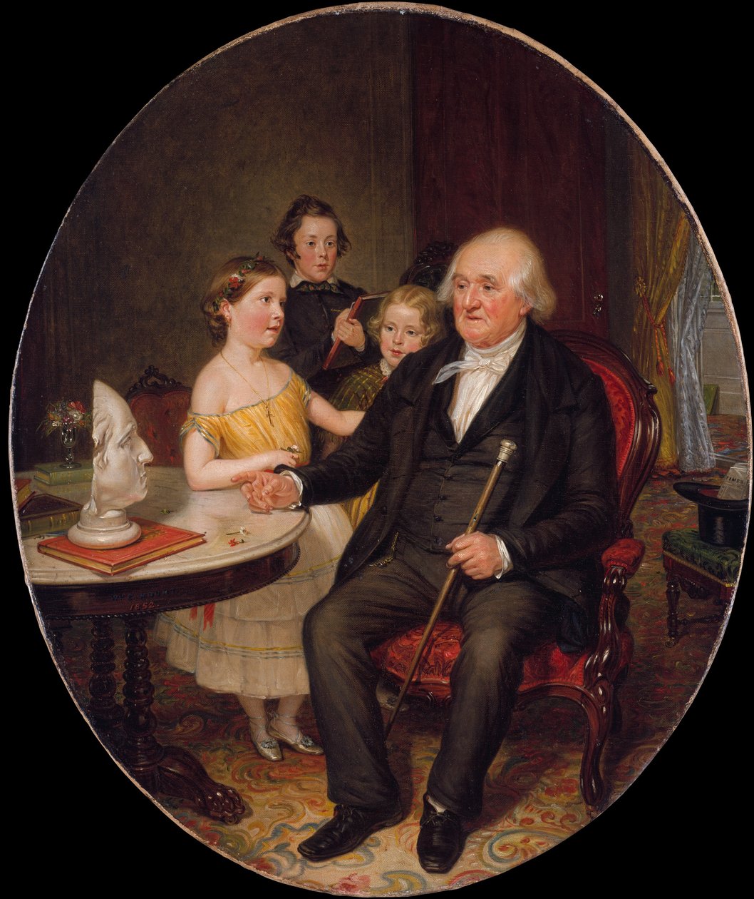 A dédnagyapa története a forradalomról - Zachariah Greene tiszteletes portréja alkotó: William Sidney Mount