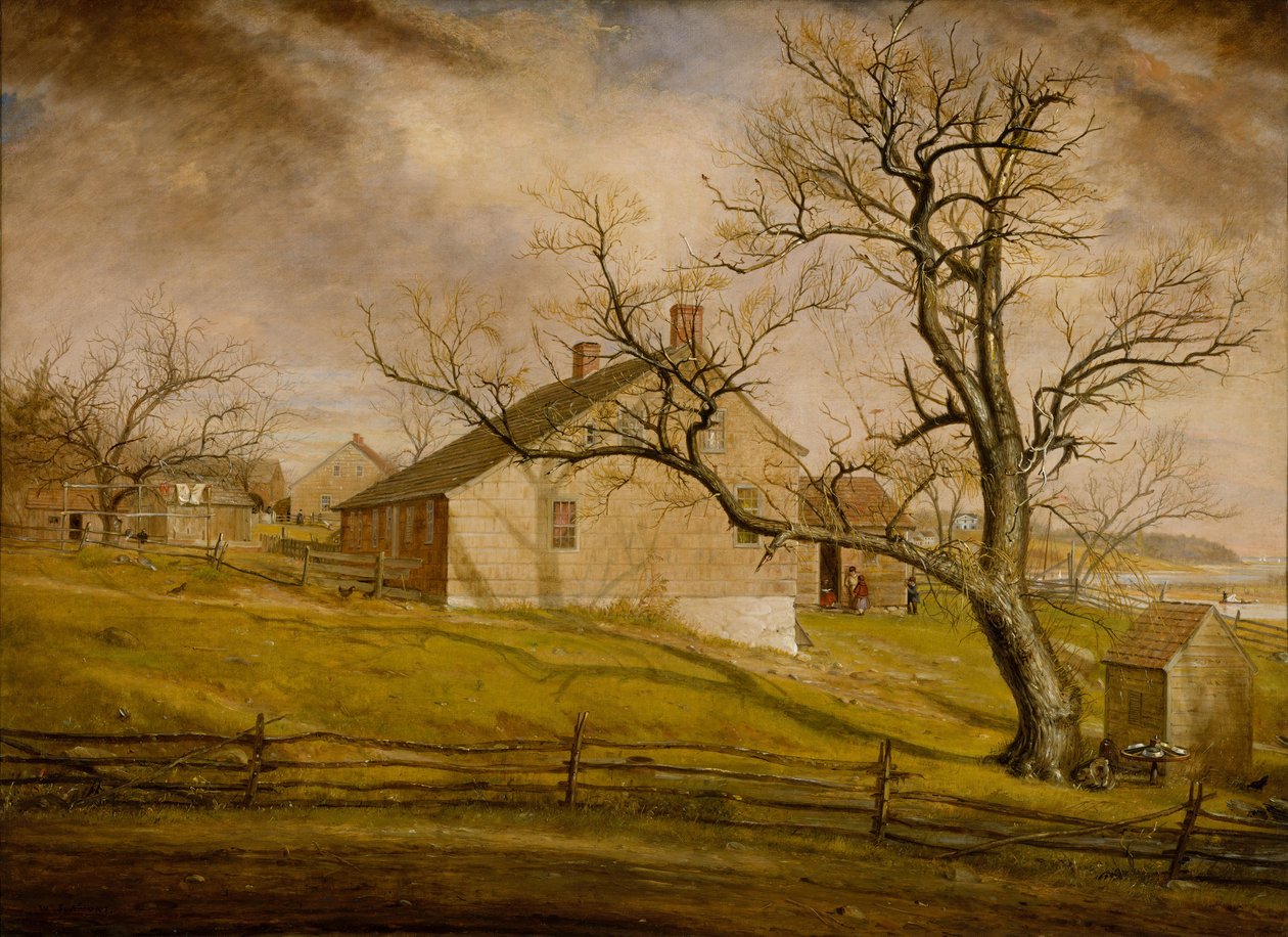 Long Island-i parasztházak, 1862-63. alkotó: William Sidney Mount