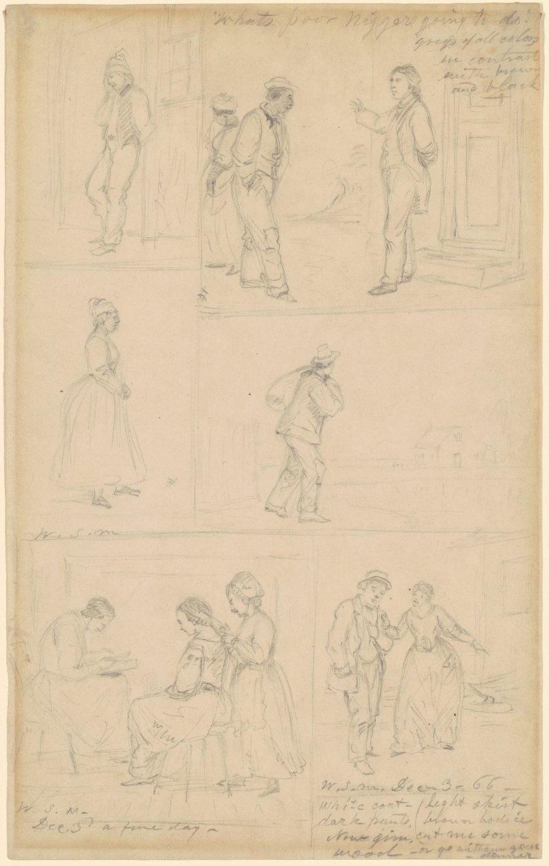 Figurális csoportok tanulmányozása alkotó: William Sidney Mount