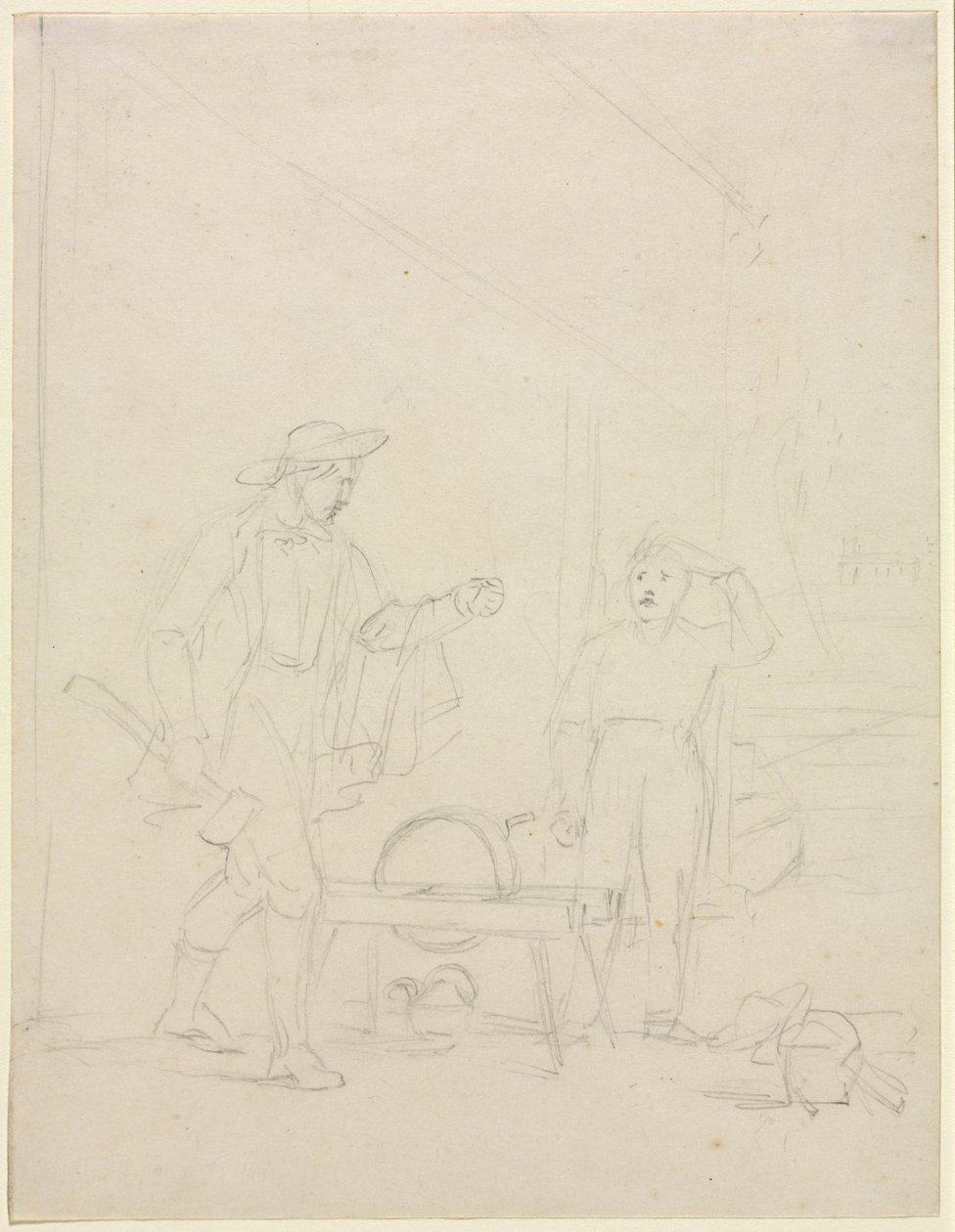 Egész fordítsd meg a köszörűkövet, c. 1850. alkotó: William Sidney Mount
