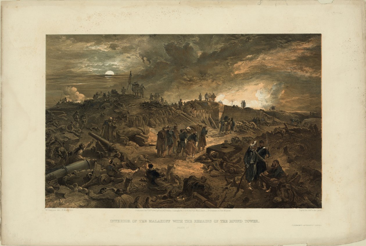 Malakoff 1855. szeptember 8-i elfoglalása után alkotó: William Crimea Simpson