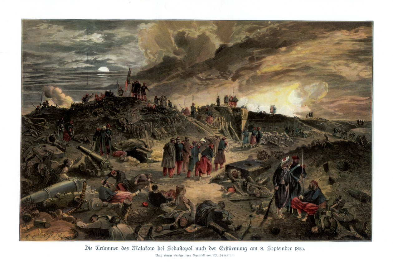 A Malakoff belseje, 1855. szeptember 8., 1900. alkotó: William Crimea Simpson