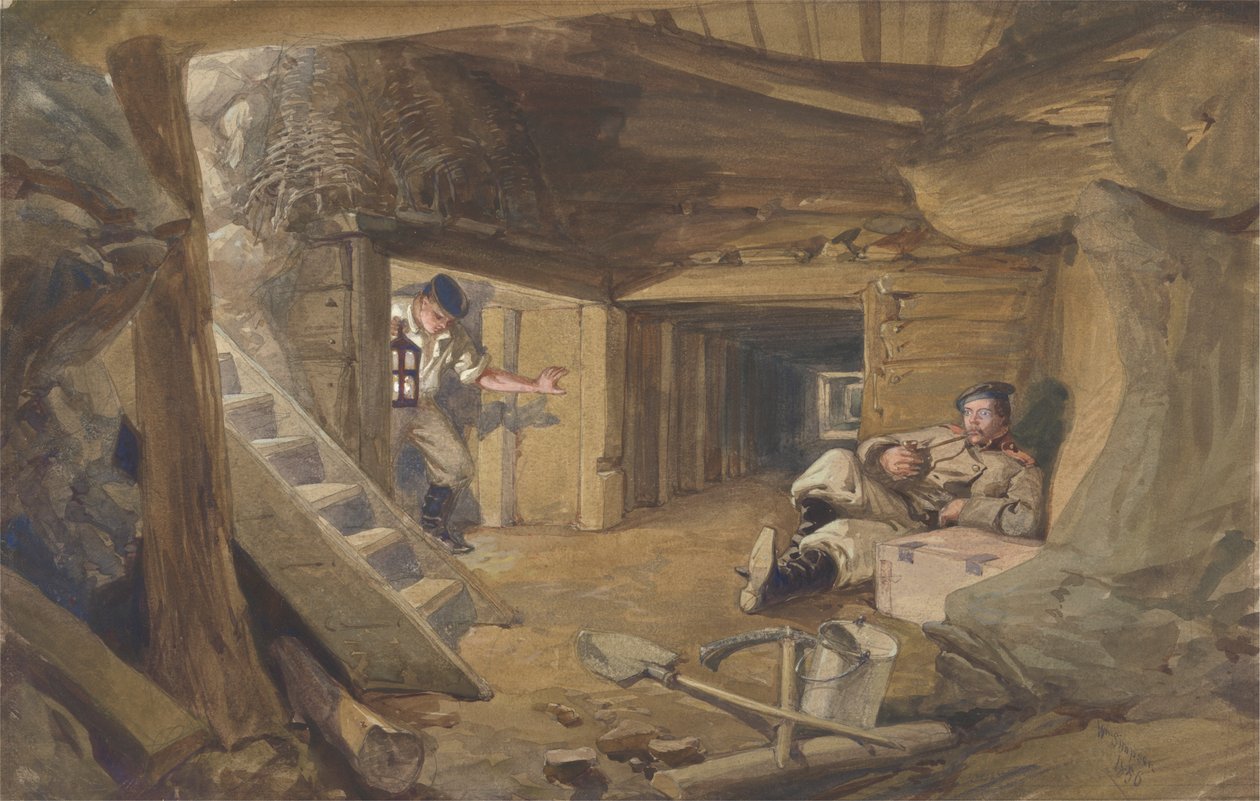 Az enyém a Bastion du Matban, Sebastopolban, Krímben alkotó: William Simpson
