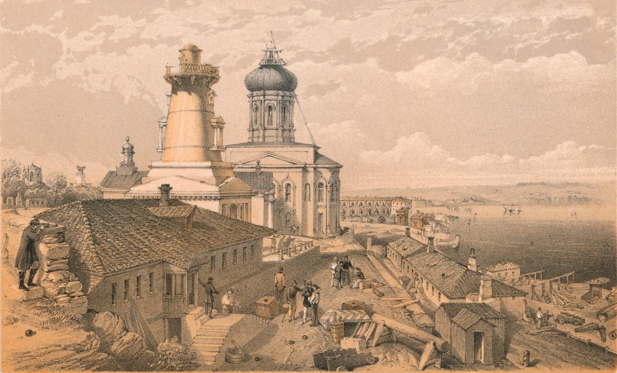Az Admiralitás, Sebastopol, 1856 alkotó: William Crimea Simpson