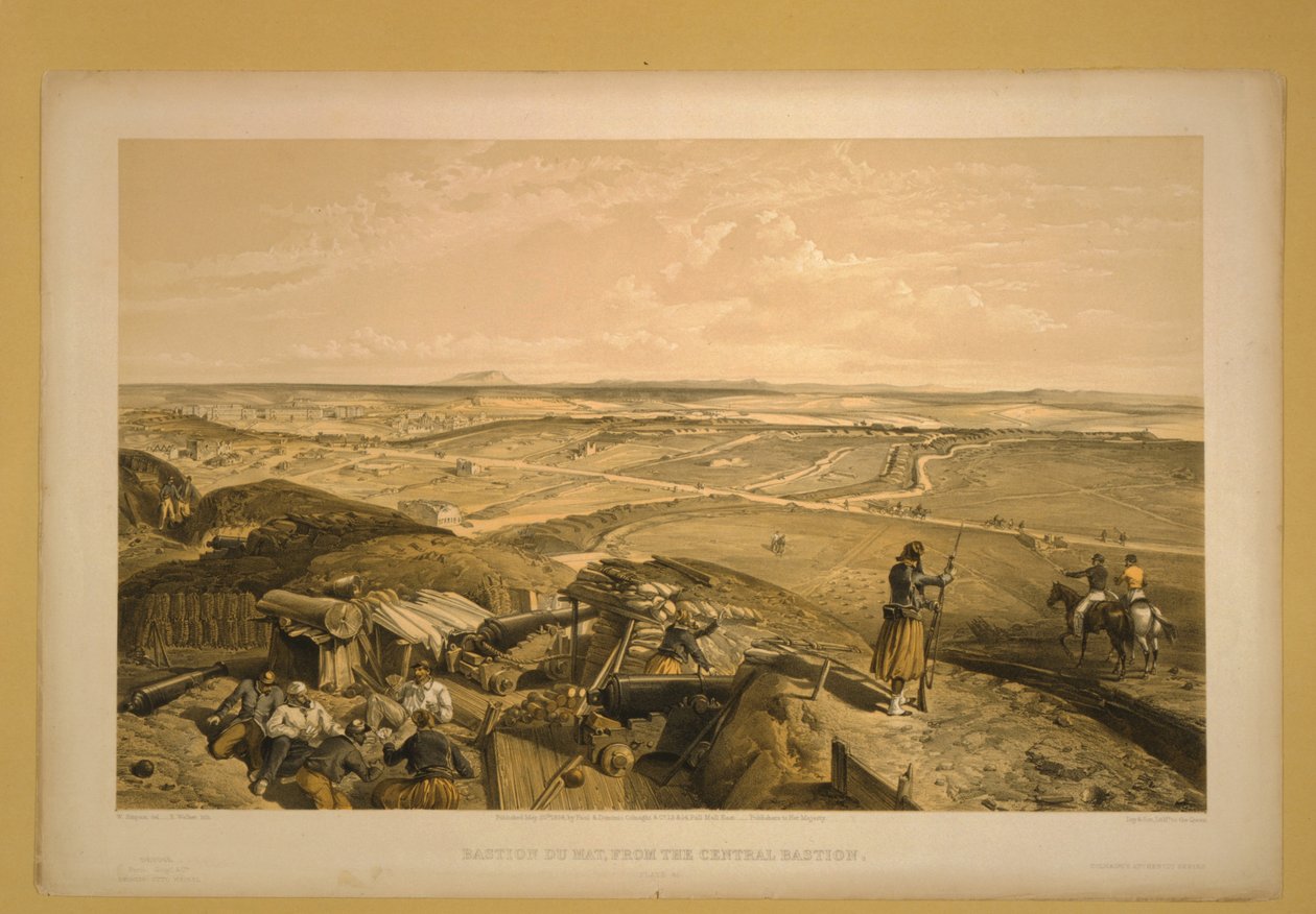 A Bastion du Mat, Szevasztopol, 1855 alkotó: William Crimea Simpson