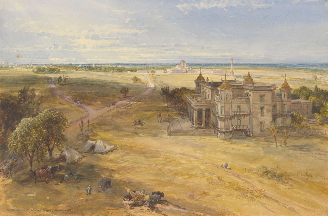 The Dilkoosha, Lucknow in the Distance alkotó: William Simpson