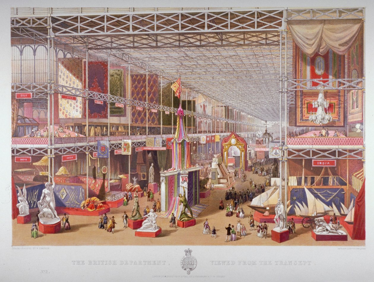 The Great Exhibition, Hyde Park, Westminster, London, 1851. alkotó: William Simpson