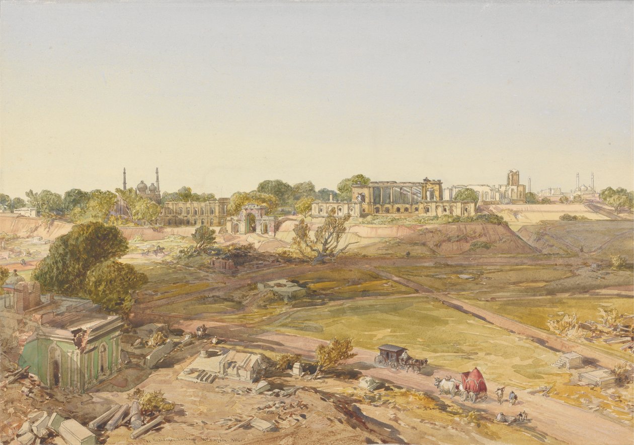 A rezidencia, Lucknow alkotó: William Simpson
