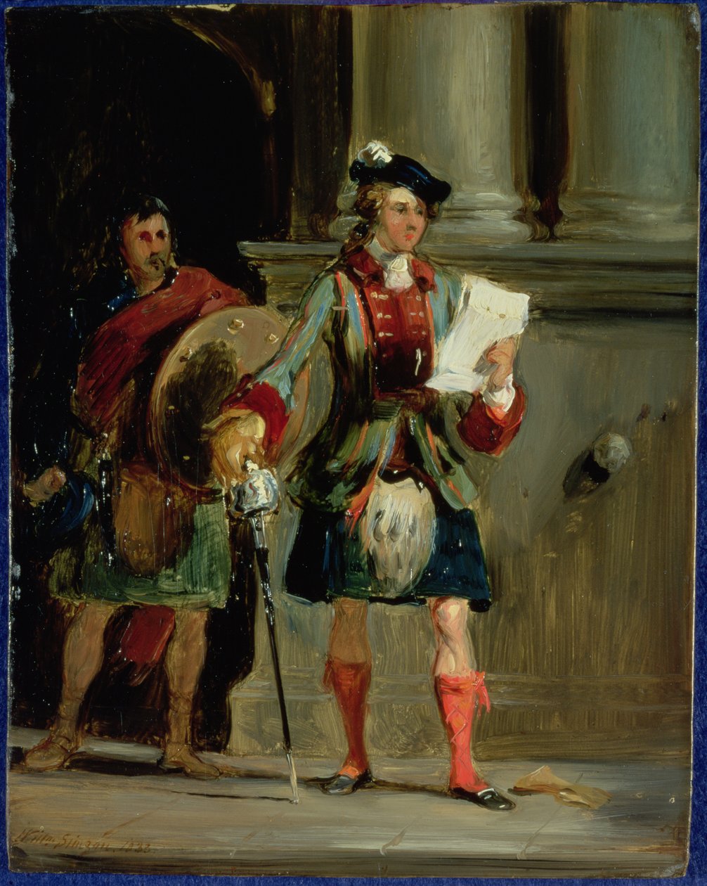 Charlie herceg Holyroodban, 1833 alkotó: William Simson