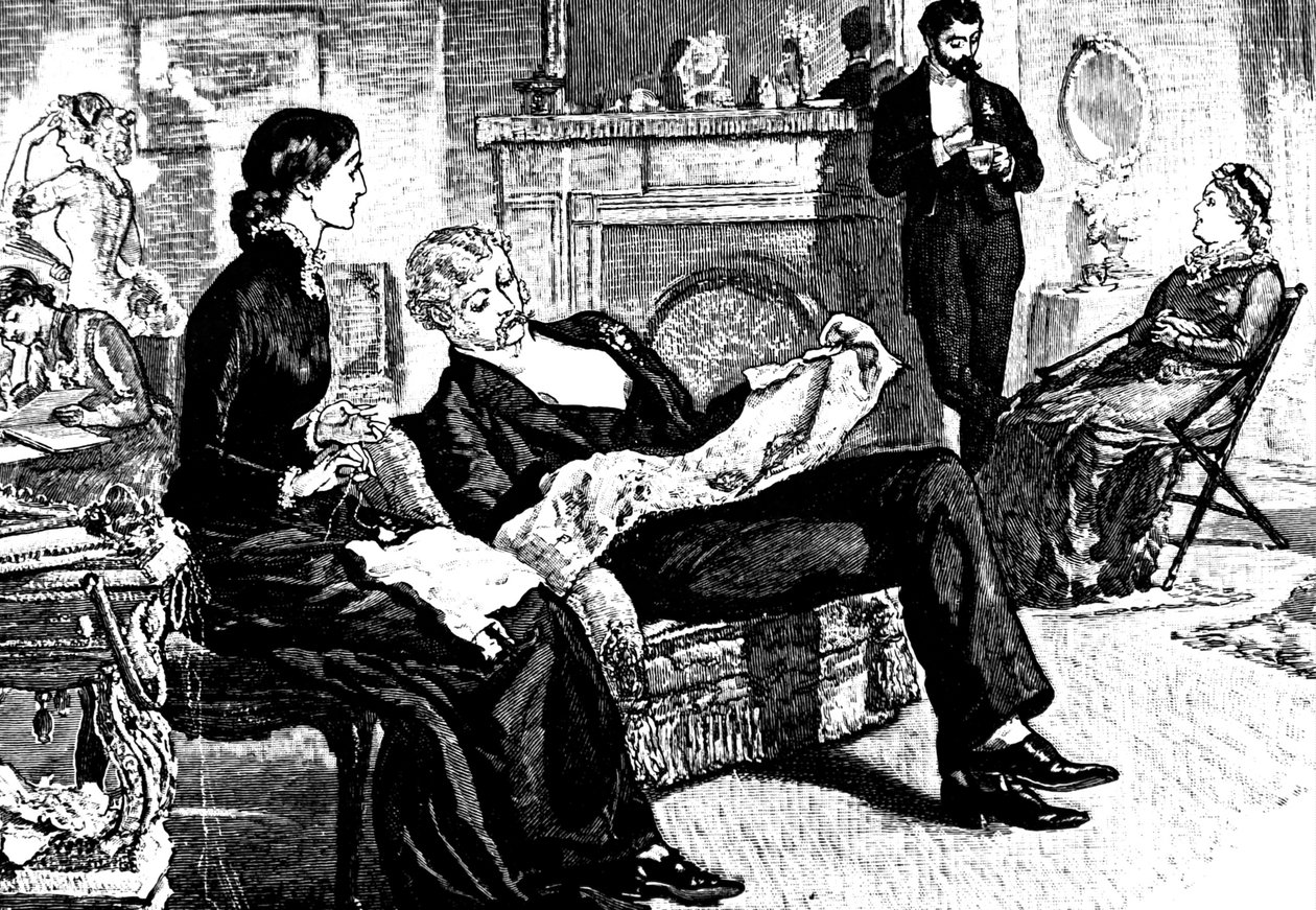 Középosztálybeli családi jelenet alkotó: William Small