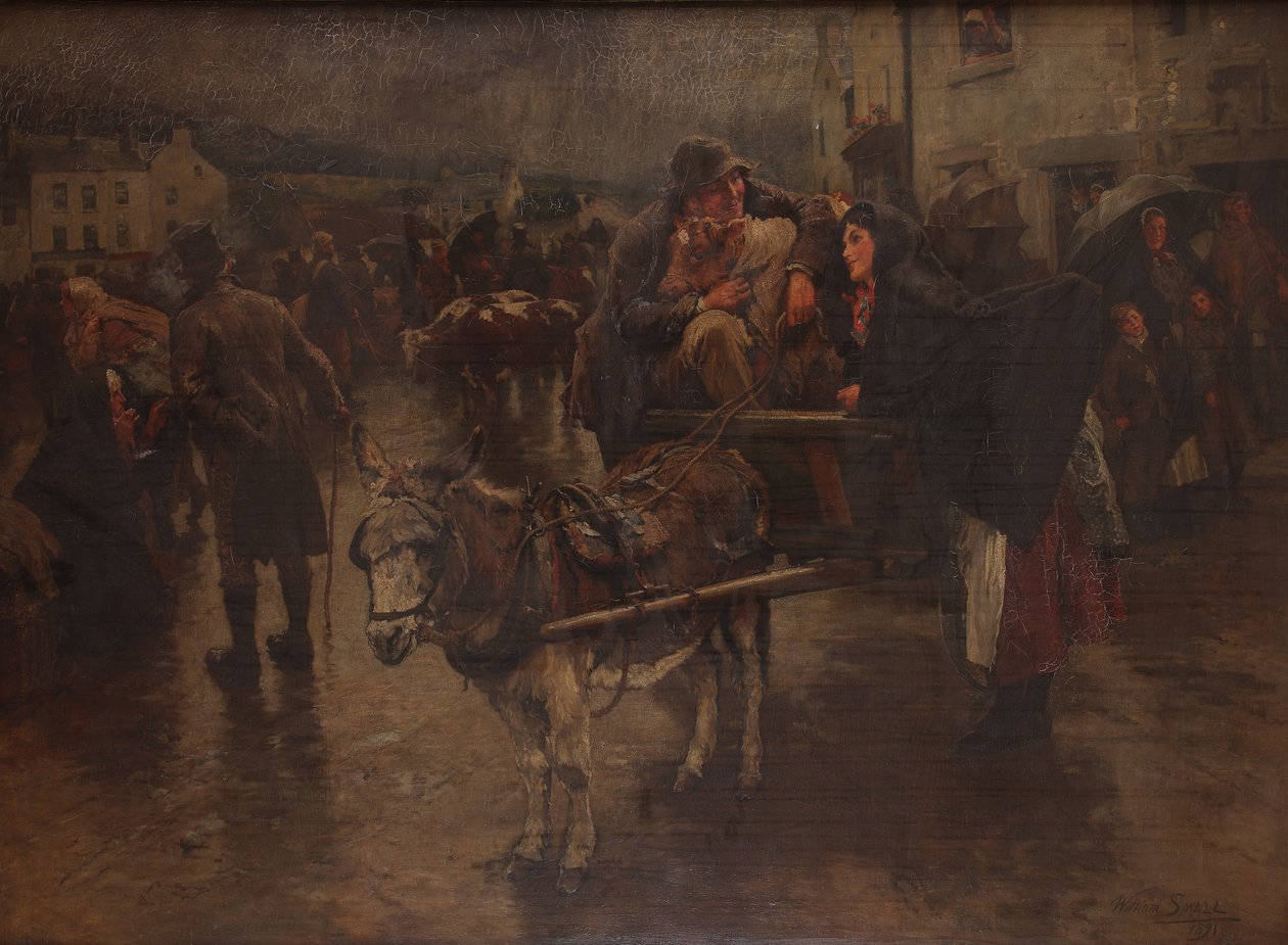 Szerelem nevet az esőn, 1891 alkotó: William Small
