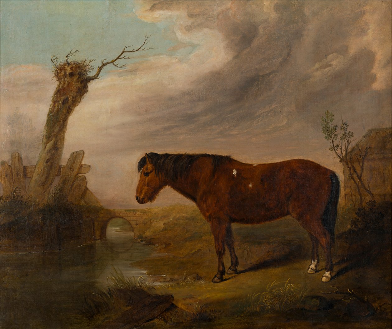 Öbölpóni a folyó mellett, 1823 körül (olaj, vászon) alkotó: William Smith