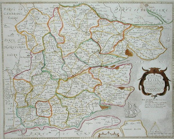 Essex megye új térképe, Henry Overton alkotó: William Smith