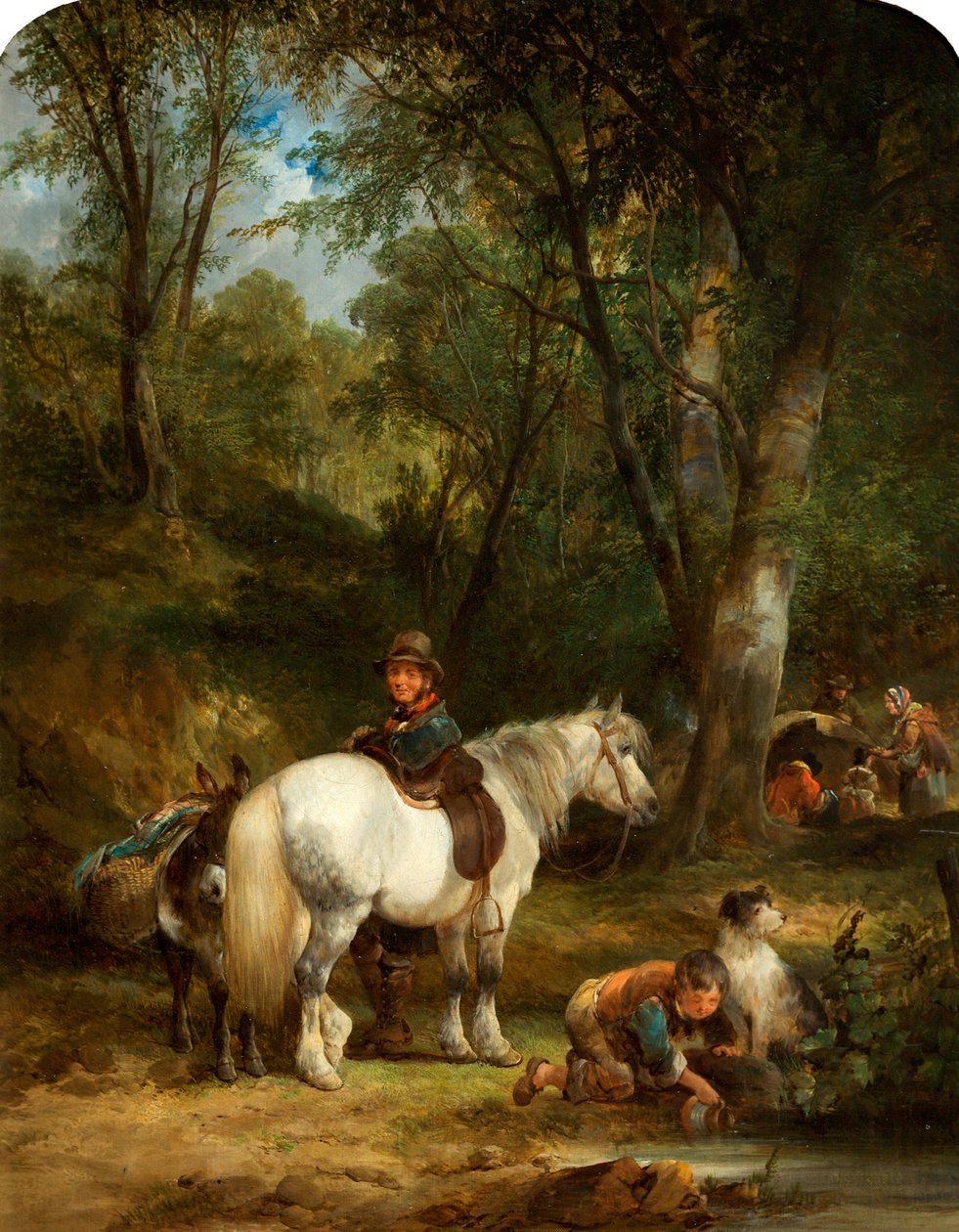 Cigánytábor alkotó: William Snr. (circle of) Shayer