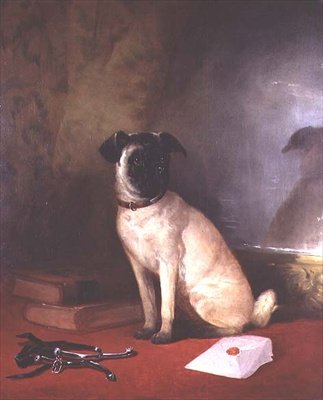 Reflexió - Mopsz portréja alkotó: William Snr. Shayer