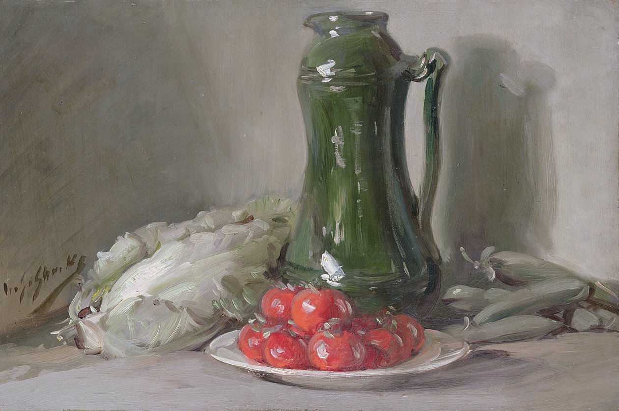 Csendélet (olaj a fedélzeten) alkotó: William Somerville Shanks
