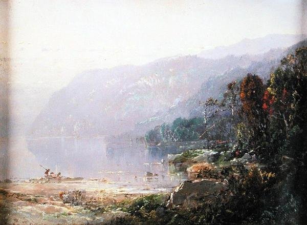 Tájkép (olaj, vászon) alkotó: William Sonntag