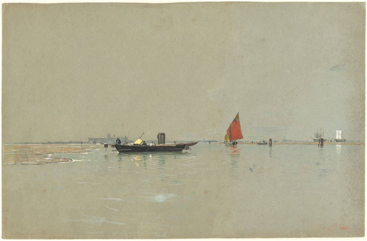 Velencei lagúna alkotó: William Stanley Haseltine