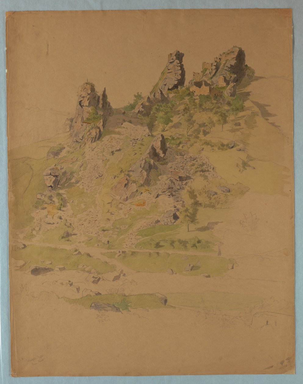 Calenfells kastély, Kirn közelében, Németországban alkotó: William Stanley Haseltine