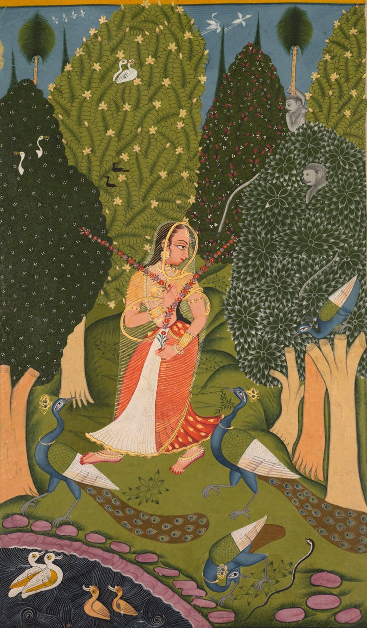 Last Ragini, oldal egy Ragamala sorozatból alkotó: William Stanley Haseltine