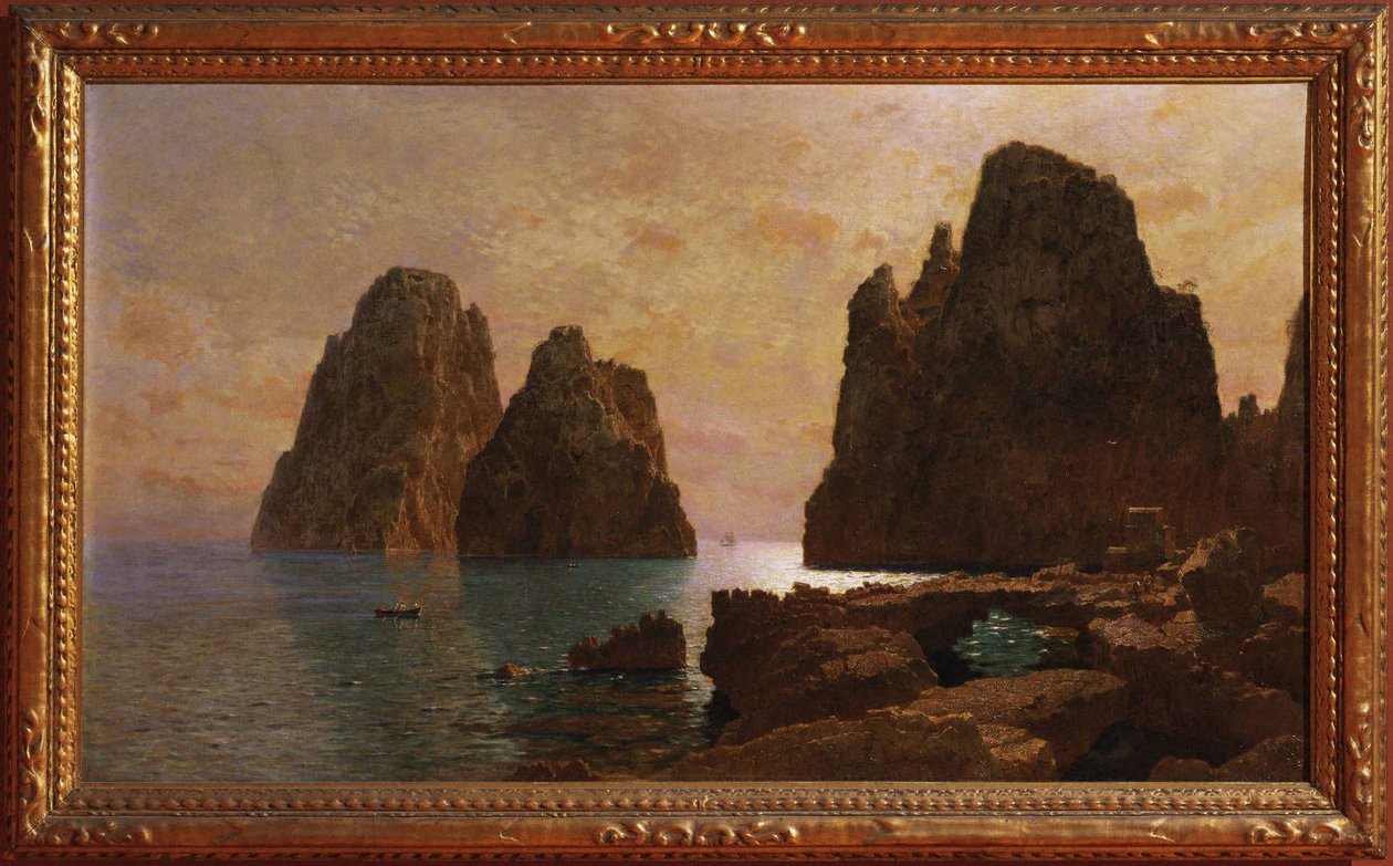 Capri szigete: a Faraglioni-sziklák alkotó: William Stanley Haseltine