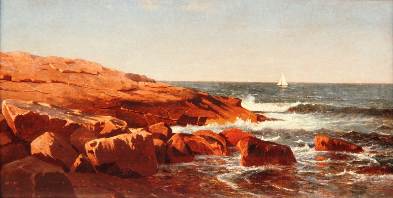 Rocky Shore, 1862 alkotó: William Stanley Haseltine
