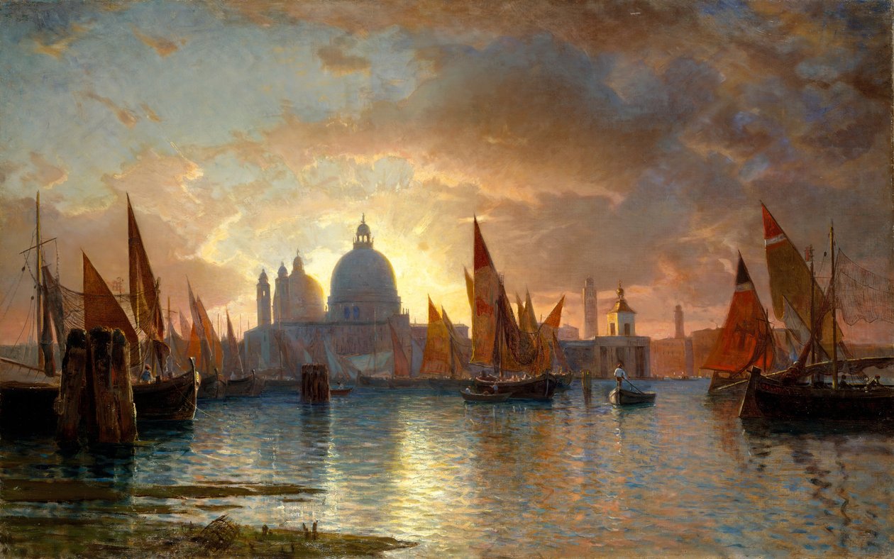 Santa Maria della Salute, Naplemente, 1870-85. alkotó: William Stanley Haseltine