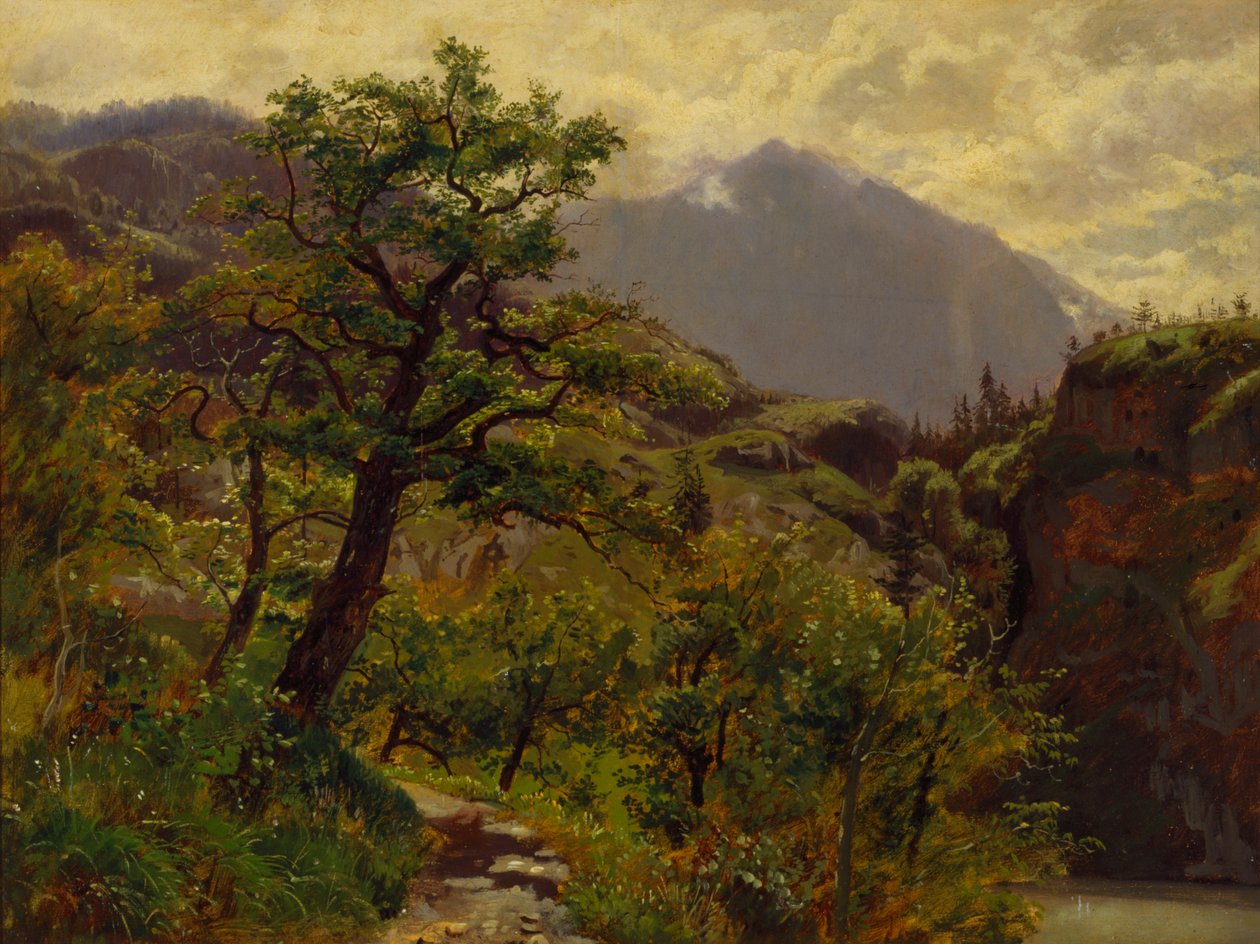 Schwyz Brunnen közelében alkotó: William Stanley Haseltine