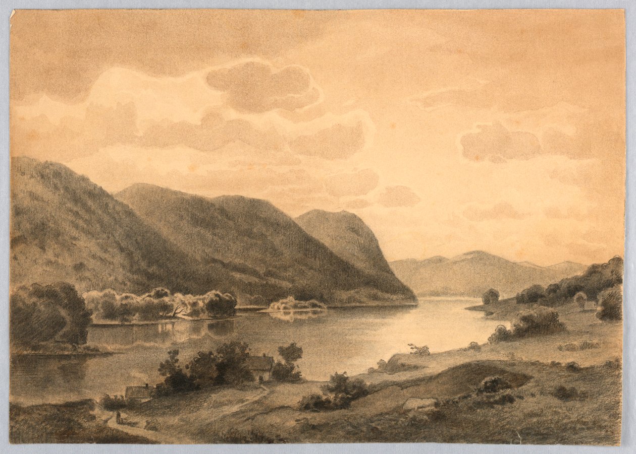 Study of Landscape, Hudson River, NY alkotó: William Stanley Haseltine