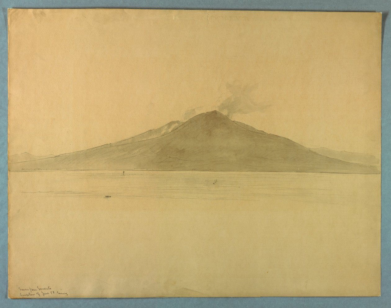 A Vezúv tanulmányozása Sorrentóból, Olaszországból alkotó: William Stanley Haseltine