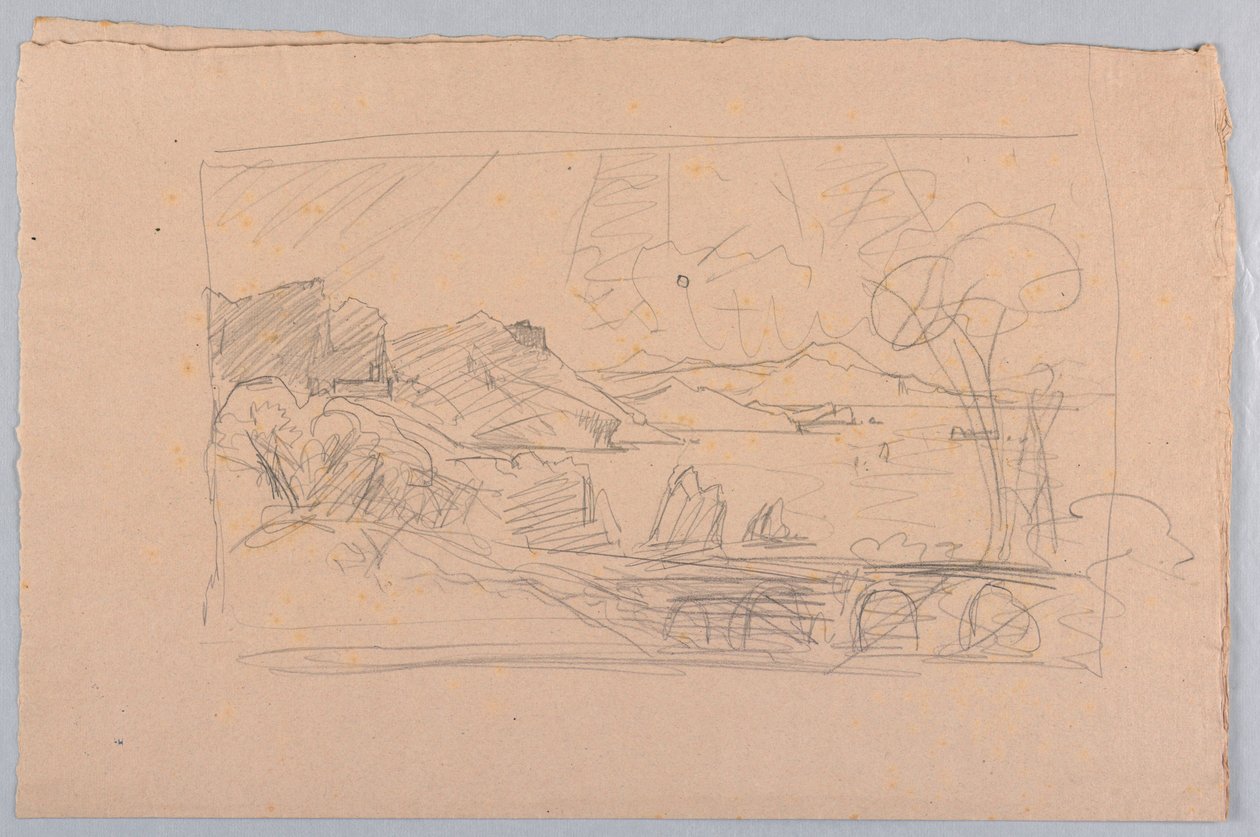 Tengeri tájkép tanulmányozása alkotó: William Stanley Haseltine