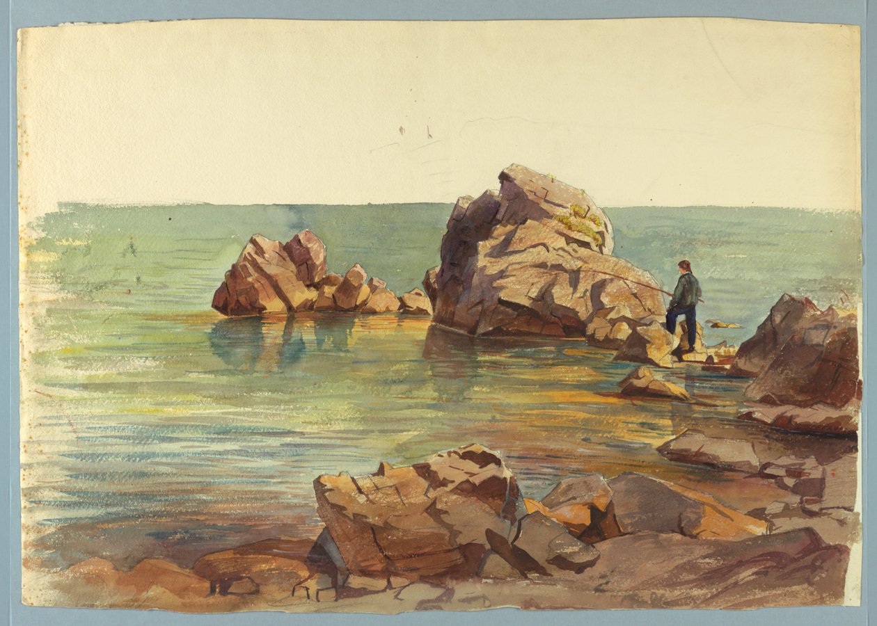 Tengeri tájkép tanulmányozása alkotó: William Stanley Haseltine