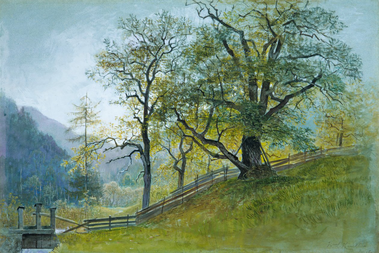 Vahrn Tirolban, Brixen közelében. alkotó: William Stanley Haseltine
