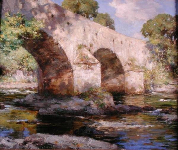 Dee hídja, Galloway, nyár (olaj, vászon) alkotó: William Stewart MacGeorge