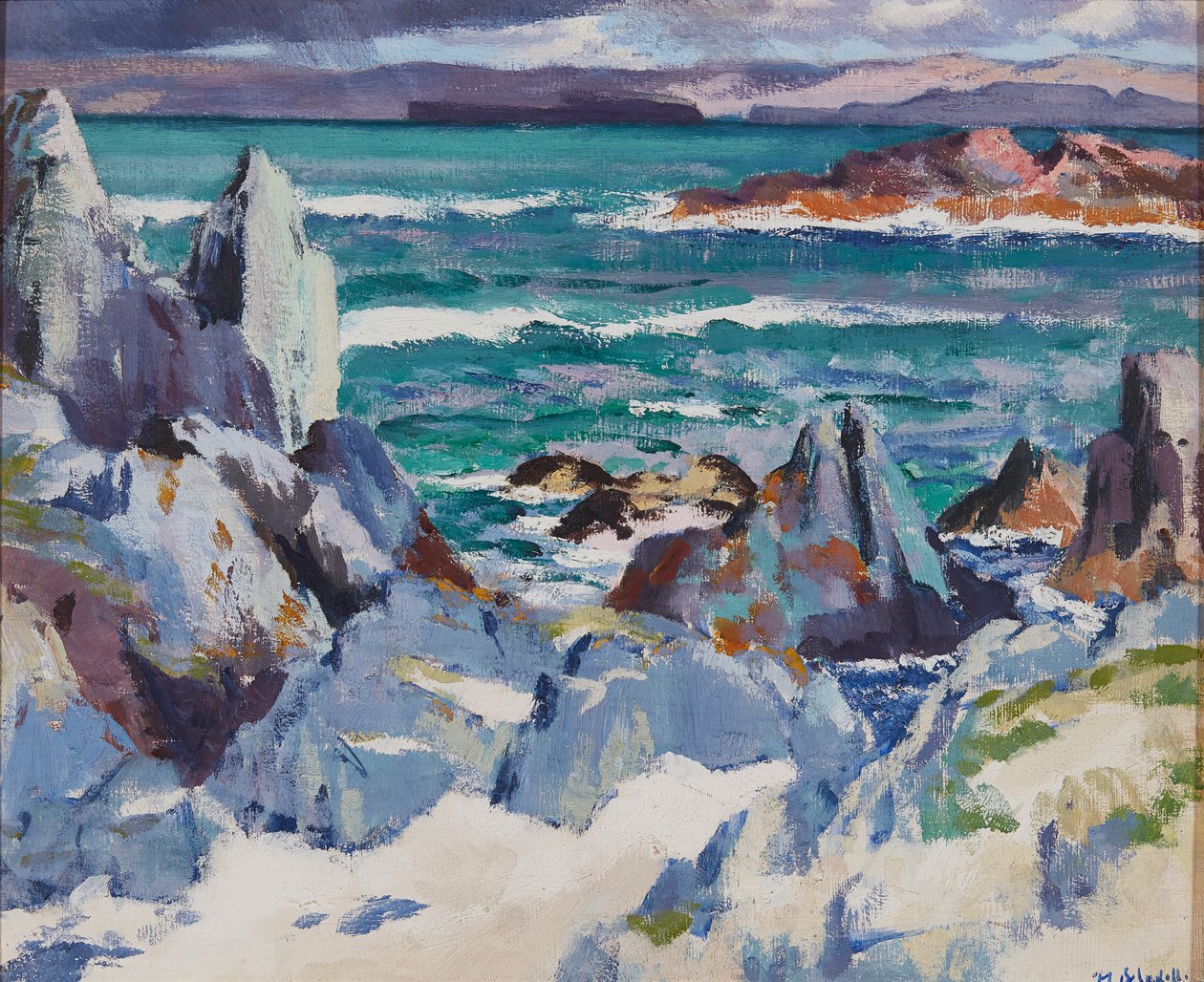 Kilátás a Skibo kastélyból (olaj, vászon) alkotó: William Stewart MacGeorge