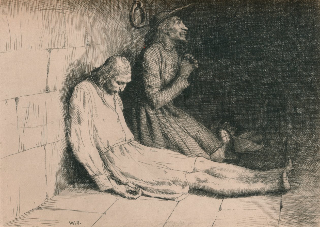 Christian and Hopeful in the Dungeon, 1916 alkotó: William Strang