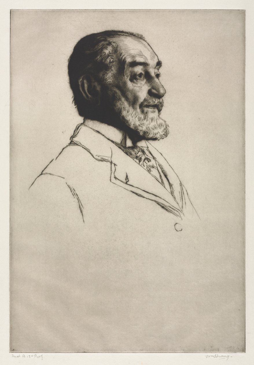 Frederick Harrison, 1914. alkotó: William Strang