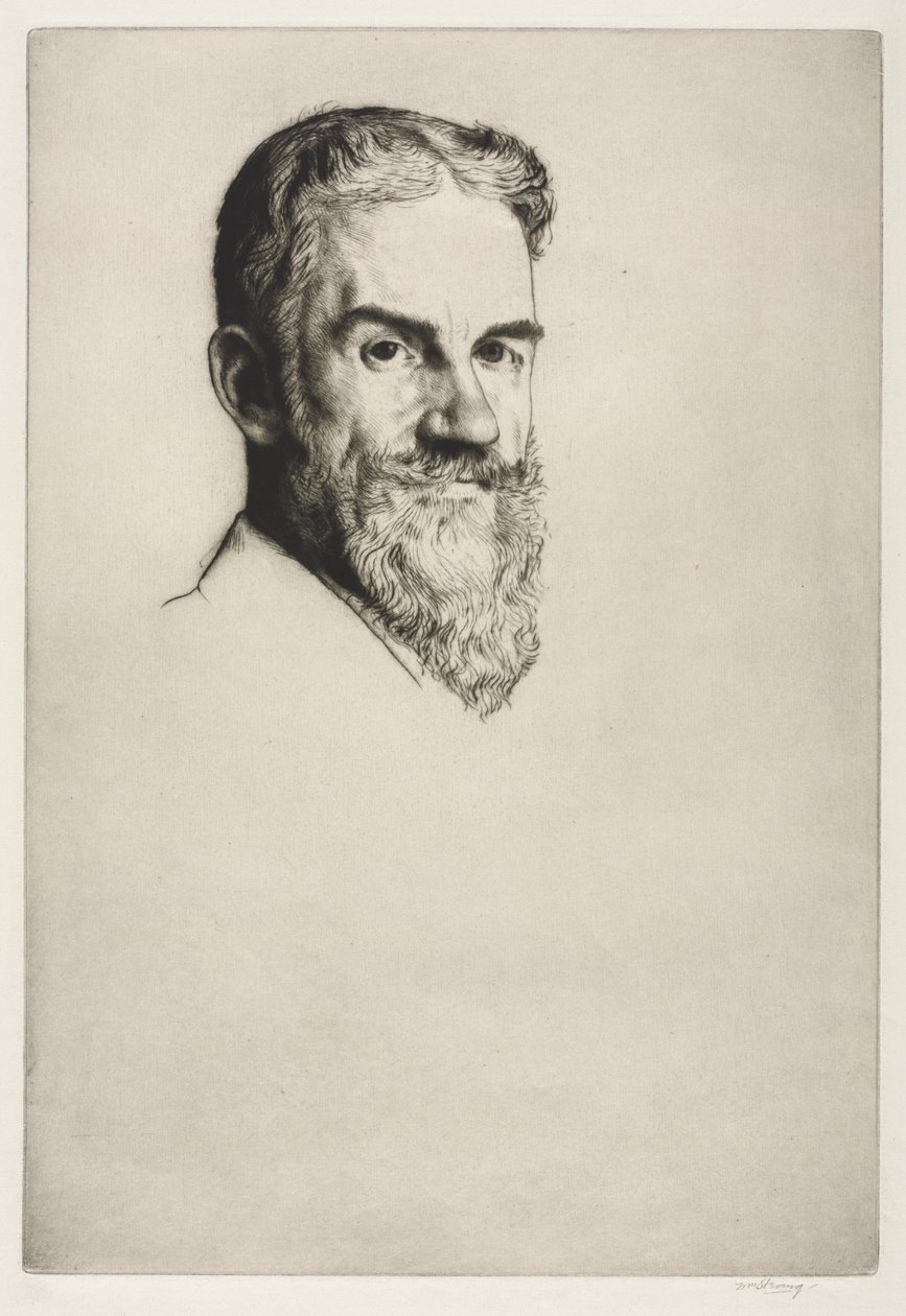 George Bernard Shaw, 1907. alkotó: William Strang