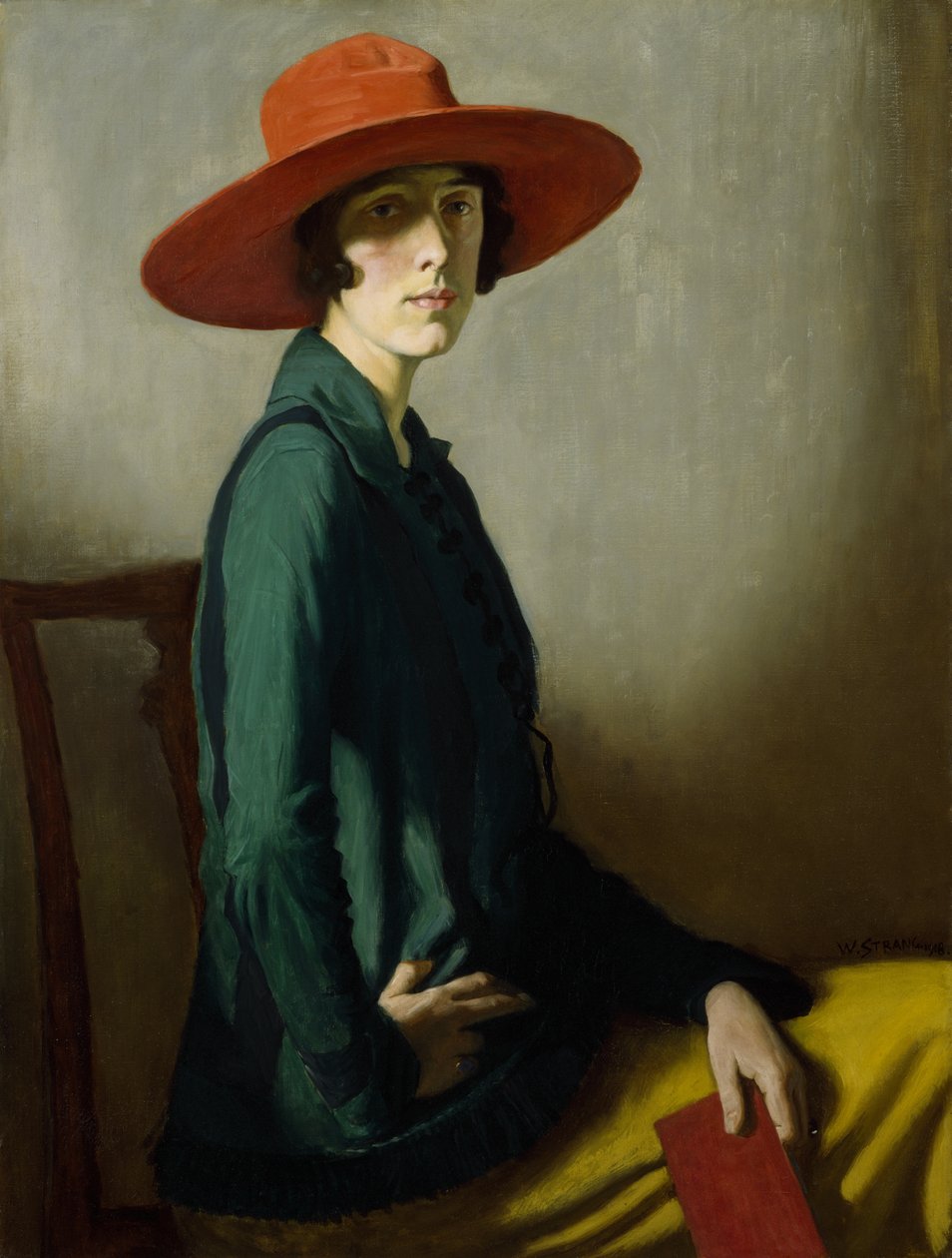 Piroskalapos hölgy alkotó: William Strang