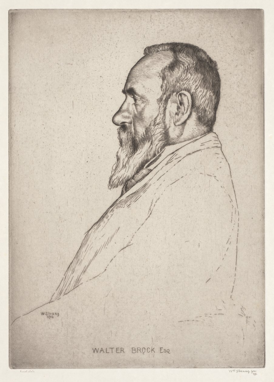 Walter Brock portréja alkotó: William Strang