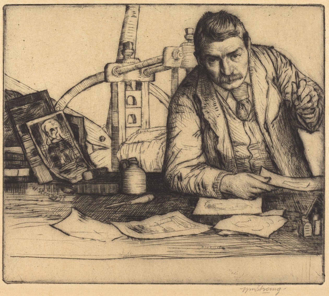 Önarckép alkotó: William Strang