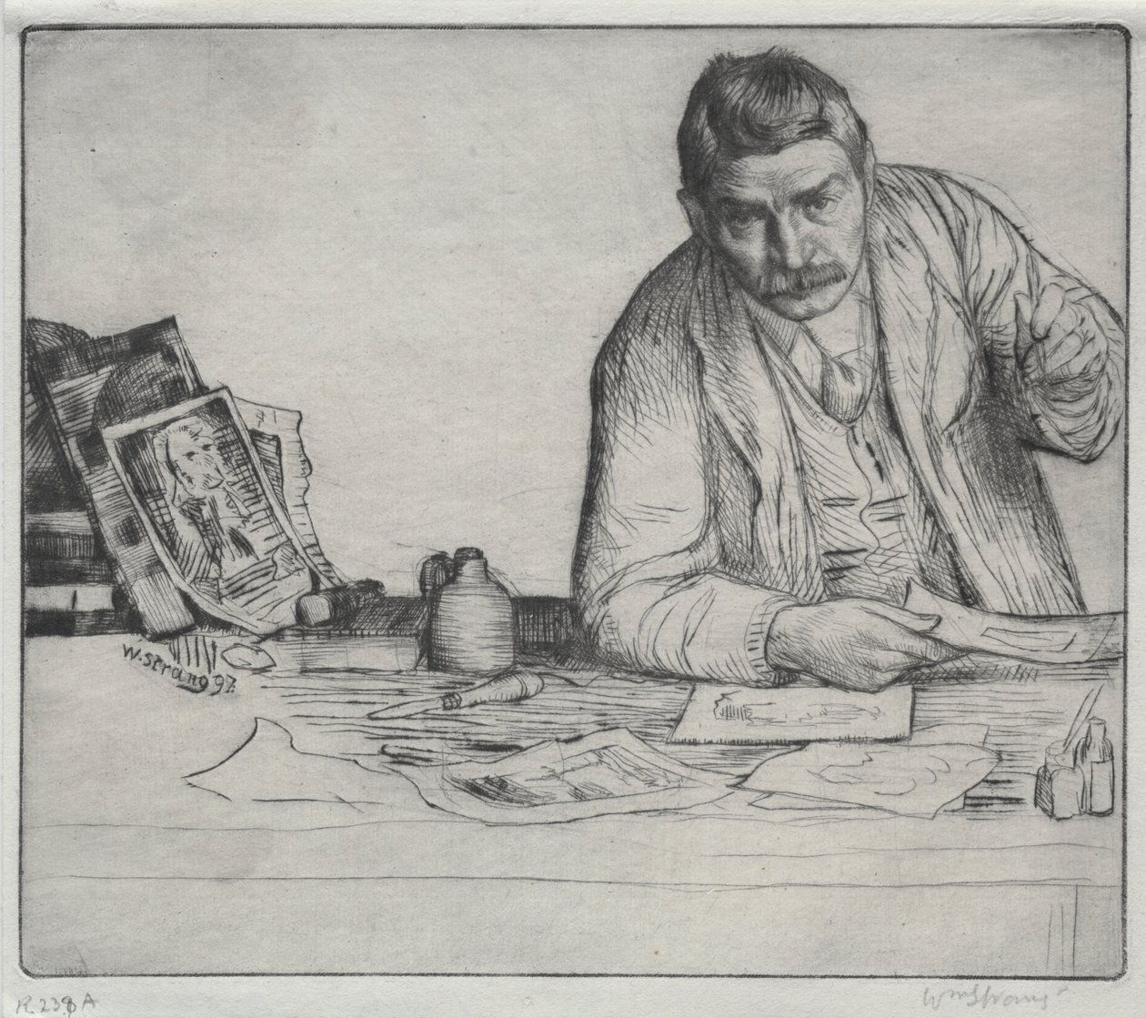 Önarckép - "A rézkarc" alkotó: William Strang