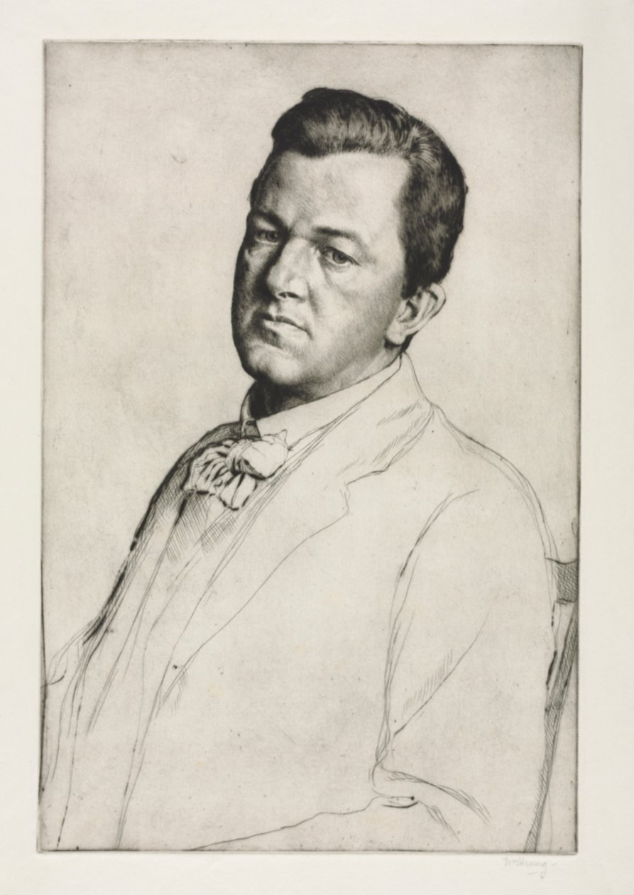 Sir Charles Holroyd, 1909. alkotó: William Strang