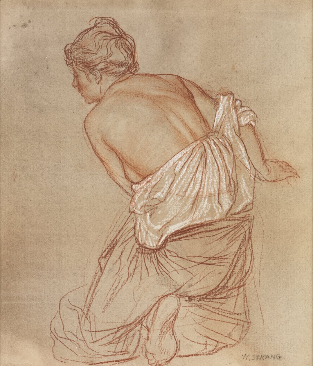 Tanulmány egy rézkarchoz: Zene alkotó: William Strang