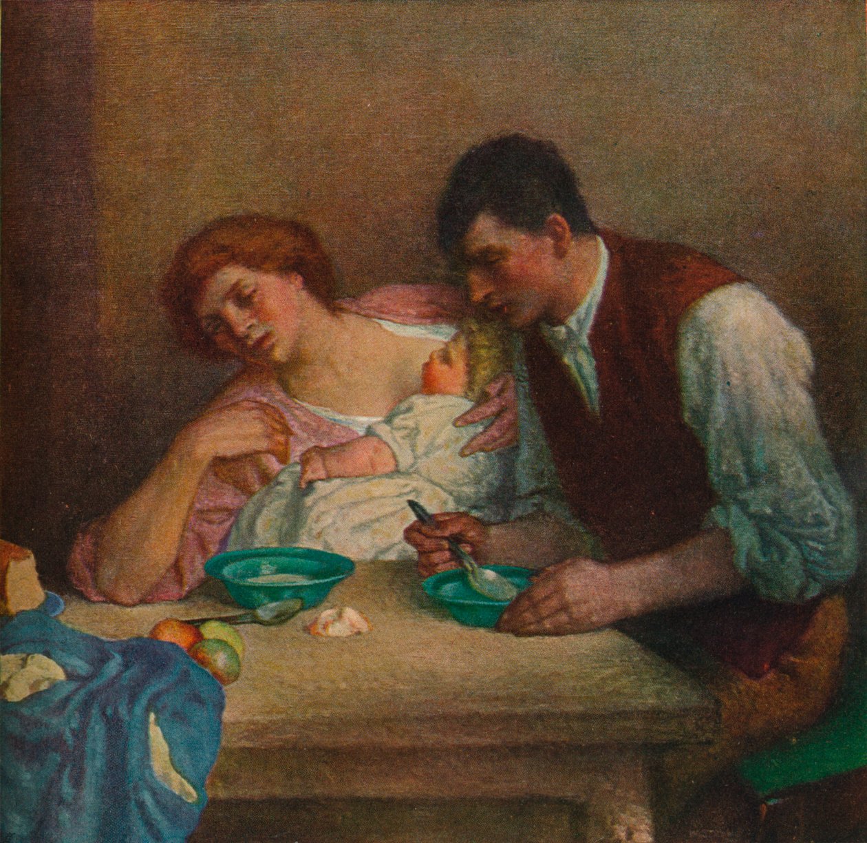 Vacsoraidő, 1905, 1906 alkotó: William Strang