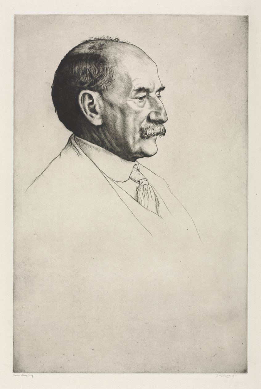 Thomas Hardy, szemben jobbra alkotó: William Strang