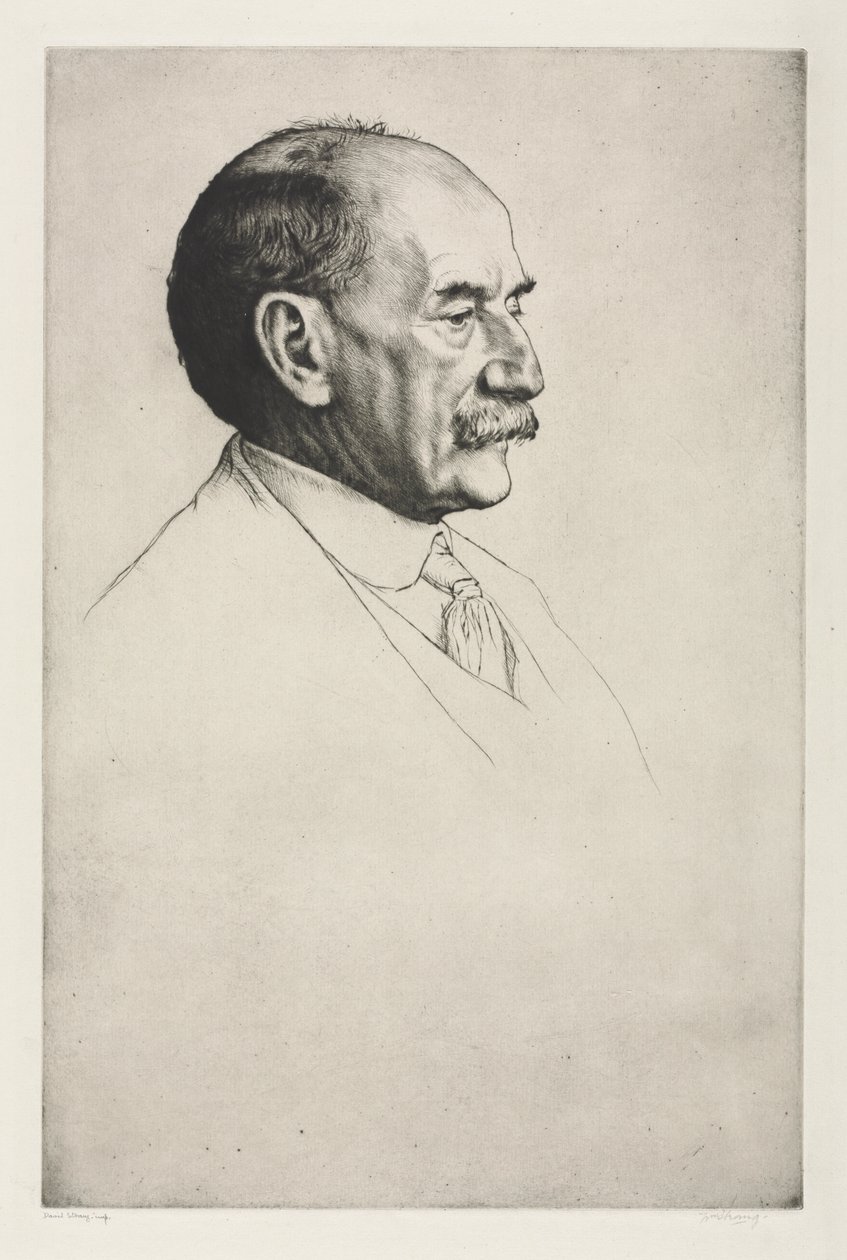 Thomas Hardy, Szemben jobbra, 1910. alkotó: William Strang